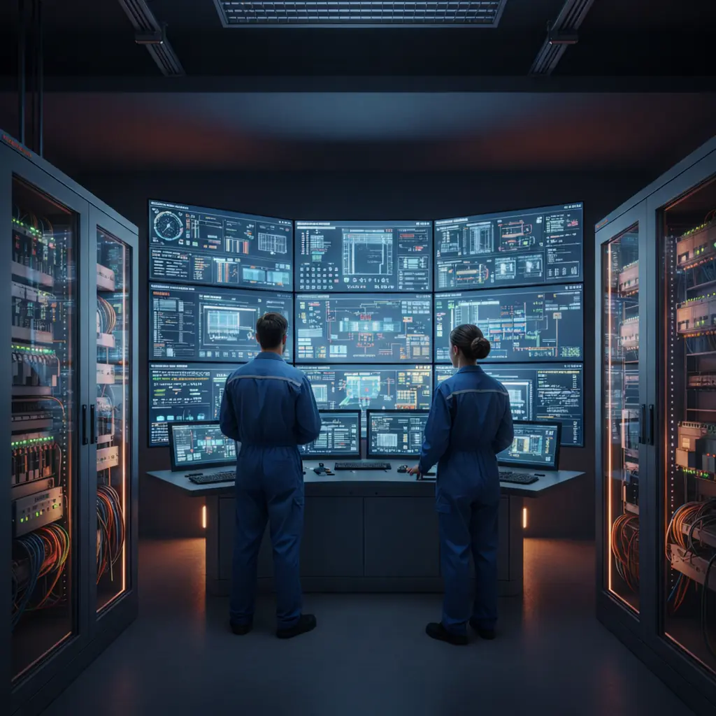 SCADA and HMI operator interface for industrial process monitoring